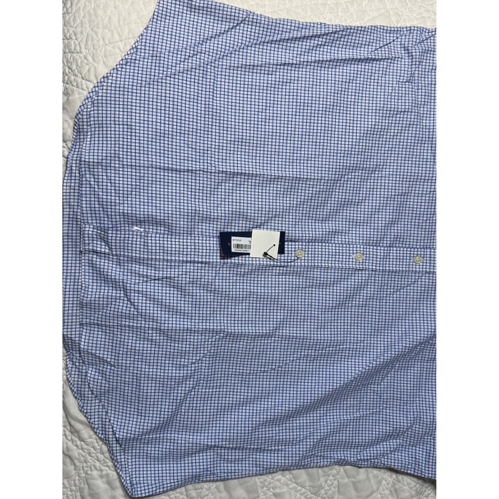 Ralph Lauren Mens XL Blue White Gingham Check Button Down Shirt Long Sleeve NWT - Picture 2 of 10